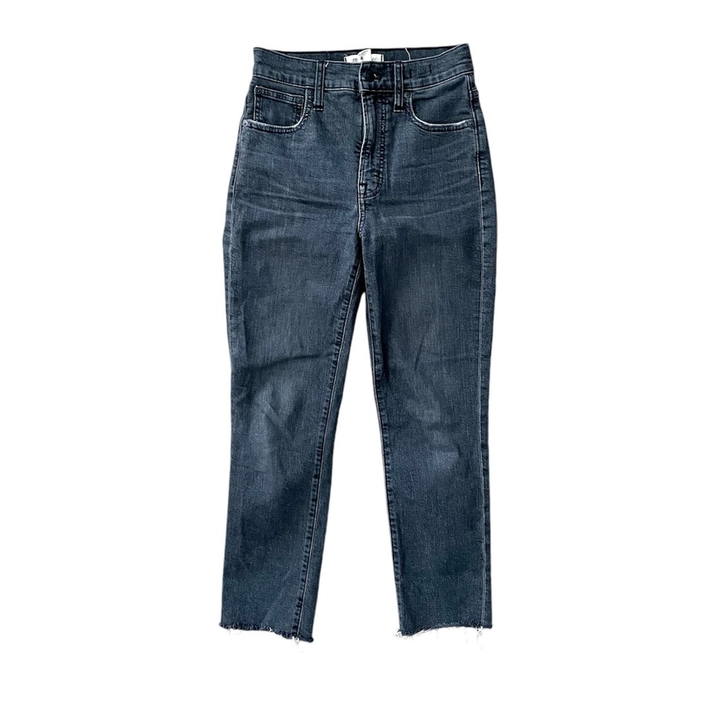 MADEWELL the perfect vintage crop jean black size 24